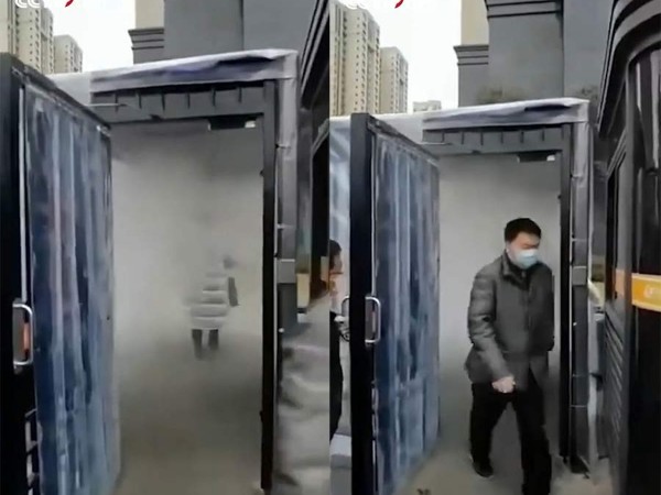 降低病毒傳播的醫(yī)院智能霧化感應人員消毒通道系統(tǒng)