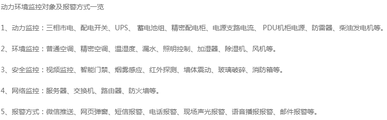 衢州動環監控系統運維內容